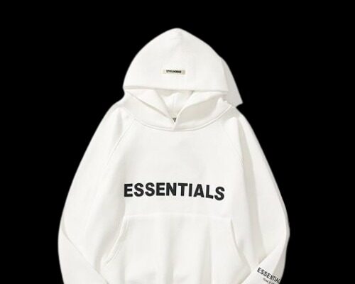 White Essentials Hoodie