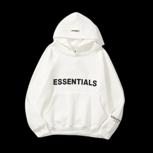 White Essentials Hoodie